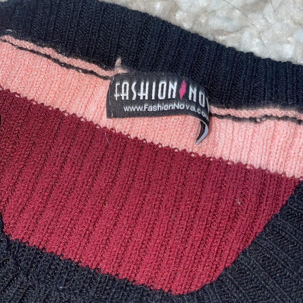 Striped Sweater Dress - Picture 2 of 2